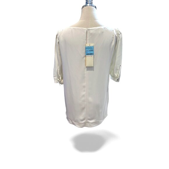 MARNI $1495 Sequin-embroidered Blouse STRETCH VISCOSE CADY Size 40 US 4 - Picture 5 of 16